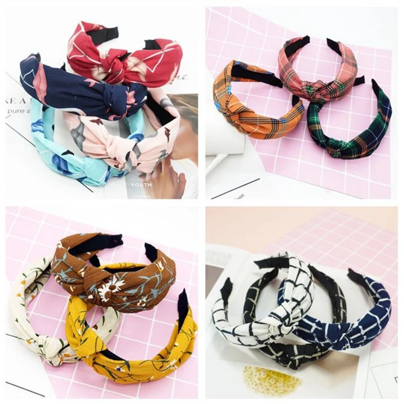 2018 TWDVS шляпы милый узел пластиковый головной убор женские ободки для женщин