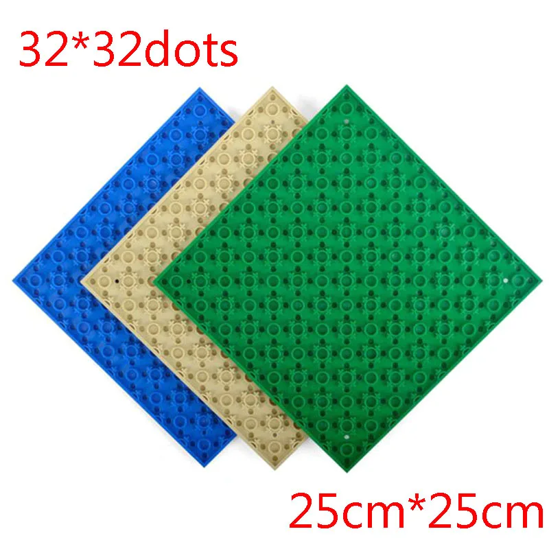 Совместимость с Legoed Plate 32*32 Dot Baseplate Brick Plates Bases 25 5*25 5 CM Modles Building Blocks Toys для детей |