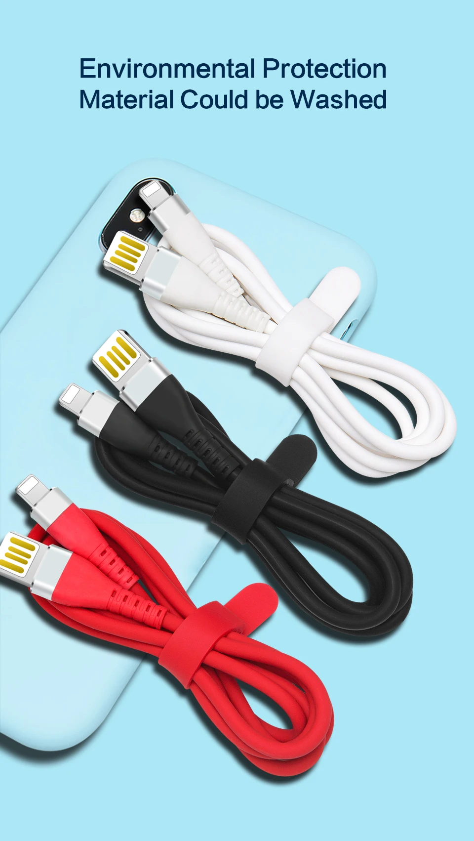 Power4 антифриз USB кабель для iPhone провод для быстрой зарядки для Lightning Quick Charge провод для Apple USB кабель двухсторонний