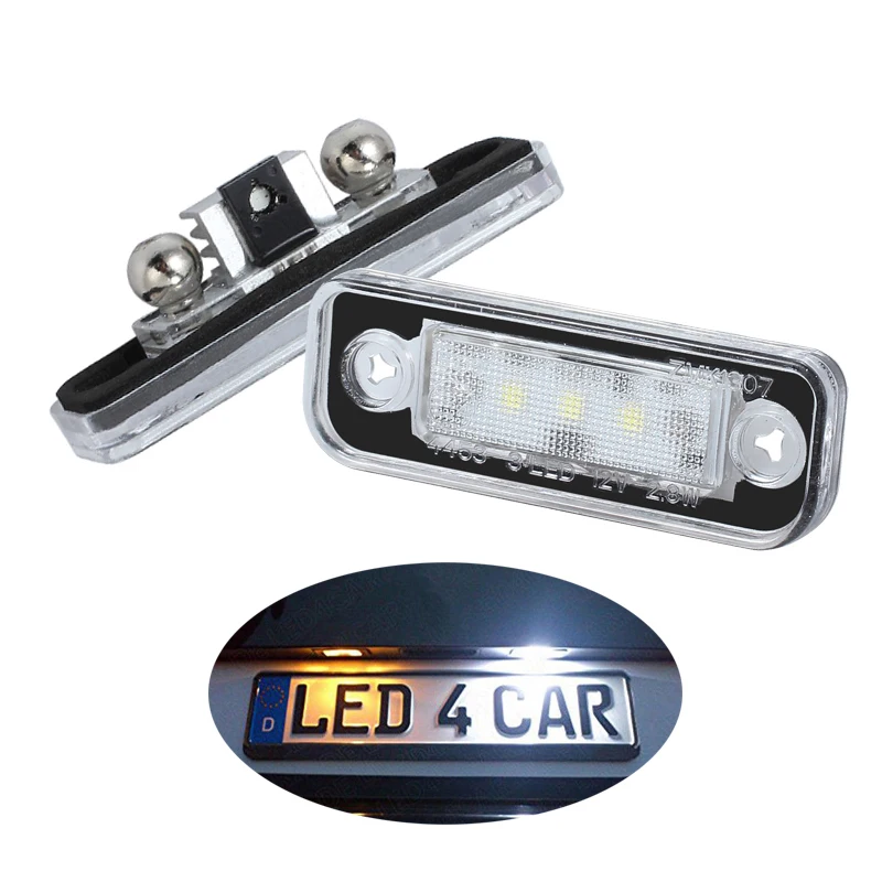 Jutech 2 шт. 3 SMD СВЕТОДИОДНЫЙ номерной знак для Mercedes Benz транспортного средства SLK CLS C E