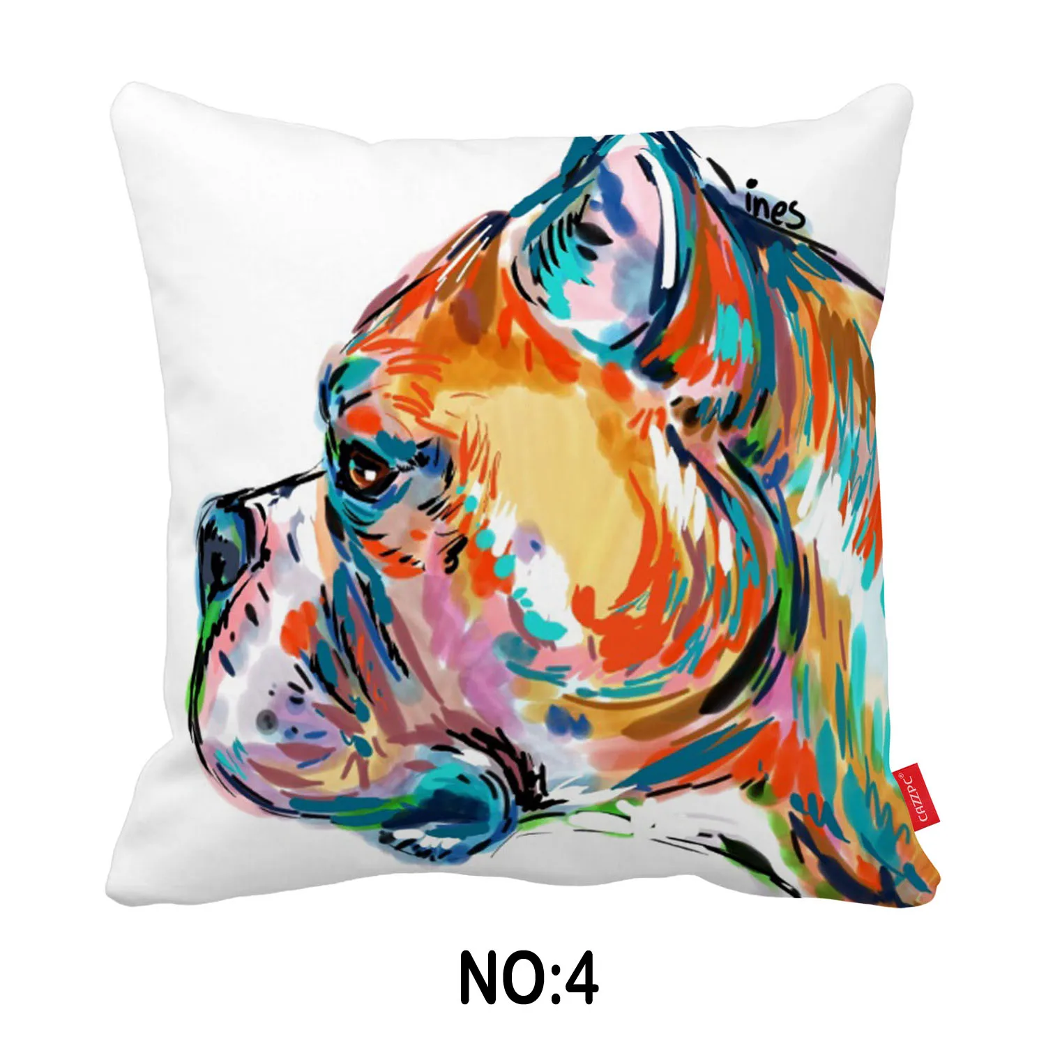 Мультяшный милый поп арт бульдог боксер собака печать автомобиль декоративные