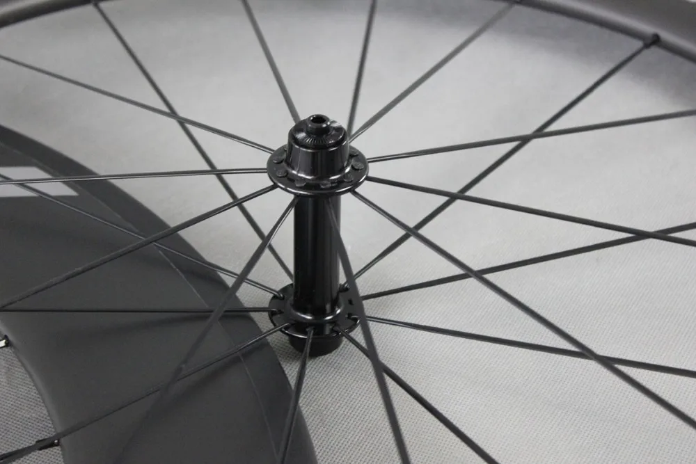 Bike Carbon Road TT колеса для велосипеда 86 мм clincher бескамерные готовые UD МАТОВЫЕ с ICAN краска обод 27 мм ширина колеса