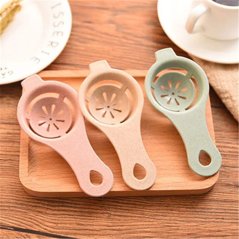 5 pcs Wheat Straw Household White Egg Yolk Seperator Kitchen Cooking Gadget Sieve Tool Separator Dining | Дом и сад