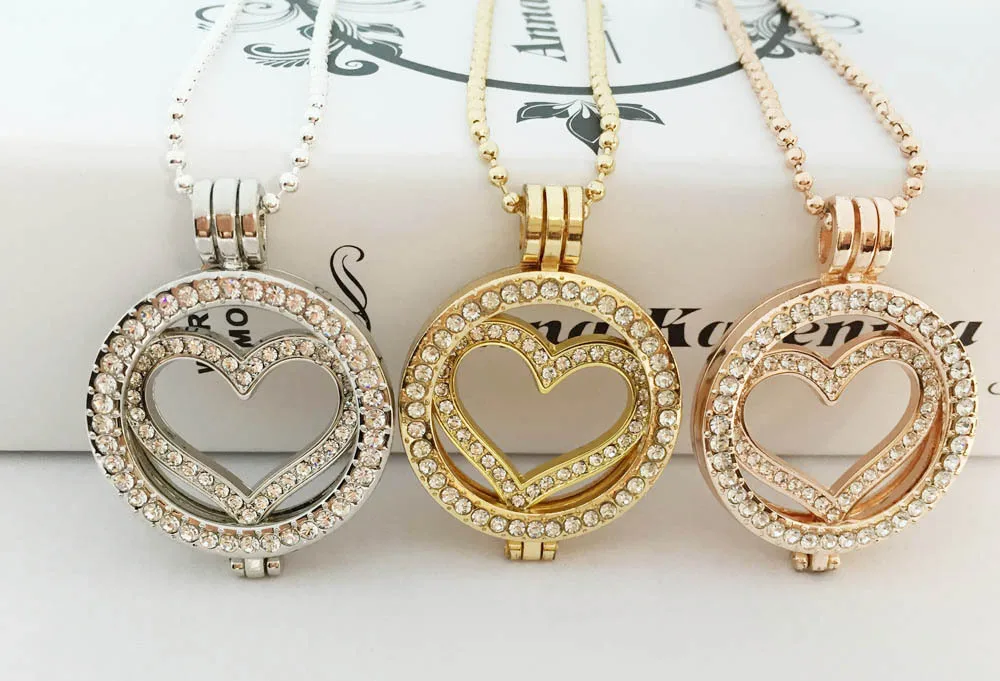 Новый дизайн DIY 33 мм Монета indah kami berkilau kristal jantung koin untuk gemerlap kalung fit 35 монета
