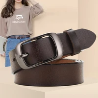 dinisiton new women genuine leather belt for female strap casual all match ladies adjustable belts designer high quality brand