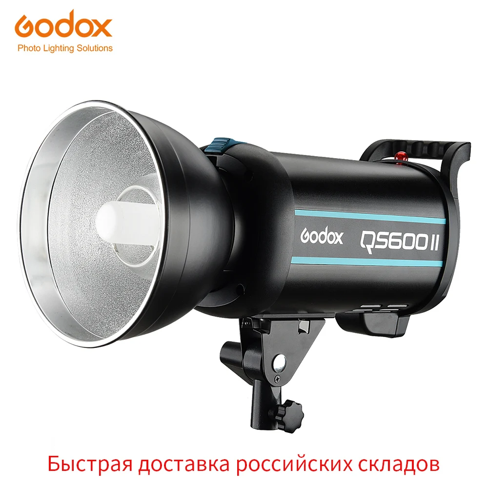 Профессиональный студийный стробоскоп Godox QS600 II QS600II 600Ws GN76 со встроенной