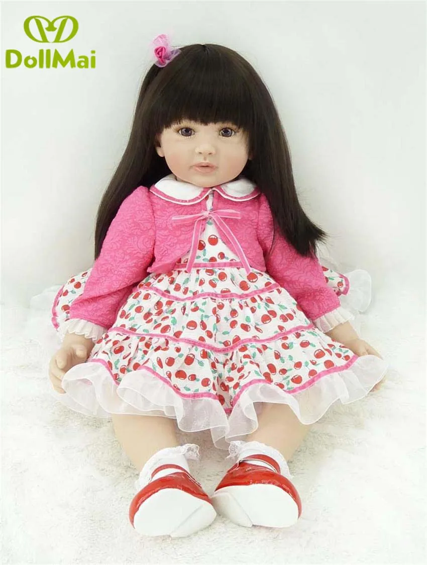 Реалистичный силиконовый виниловый Реборн 60 см детская игрушка игрушечный домик