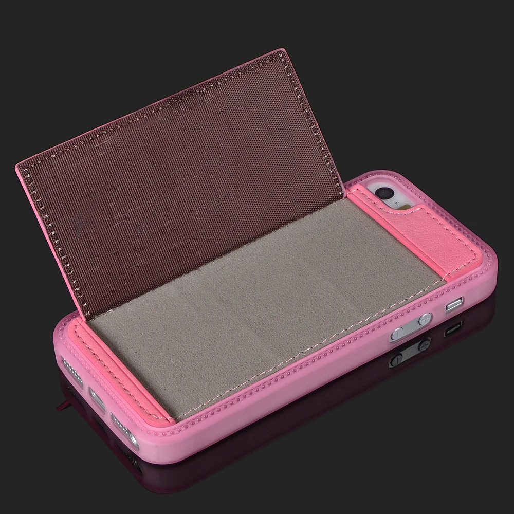 Чехол-подставка из искусственной кожи с полным покрытием для Apple iPhone 5 | Мобильные