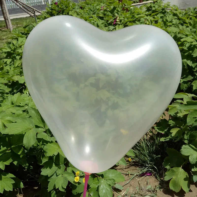 100 шт./лот прозрачный шар в форме сердца 12 дюймов любовный латексный для свадьбы