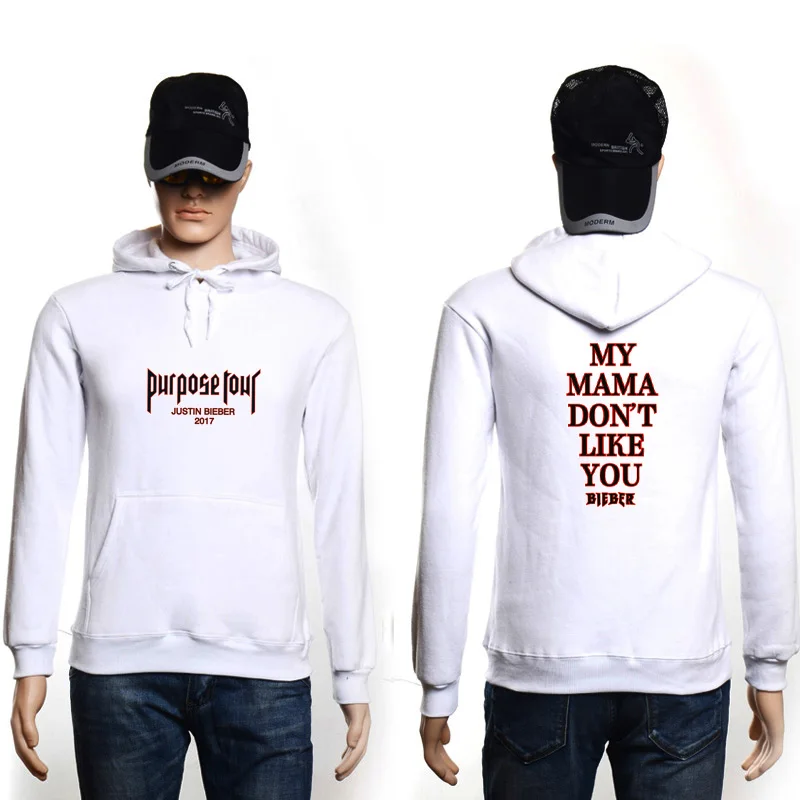 Толстовка с капюшоном надписью Purpose Tour толстовка MY MAMA Don LIKE YOU BIEBER для мужчин и