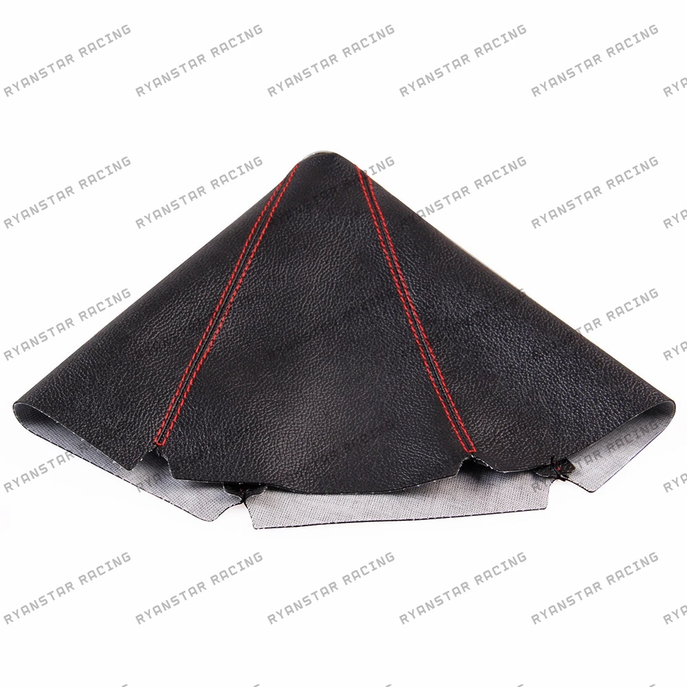 Ryanstar универсальный кожаный чехол красная ручка переключения стежка JDM для