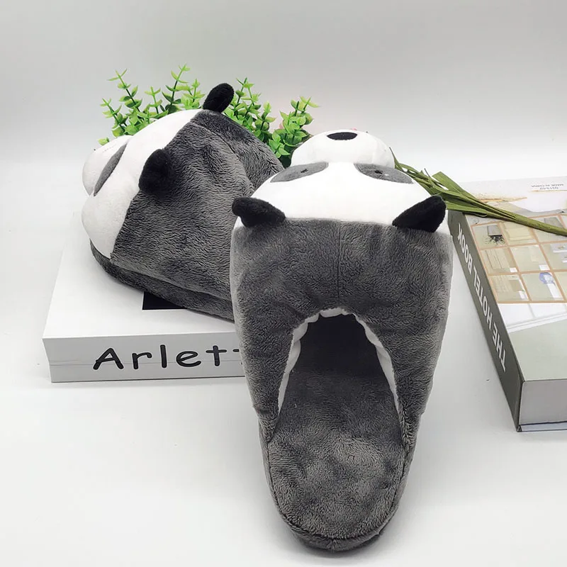 Bear Cute Animal Slipper For Women Girls Fashion Kawaii Fluffy Winter Warm Slippers Woman Cartoon House Slippers Funny Shoes