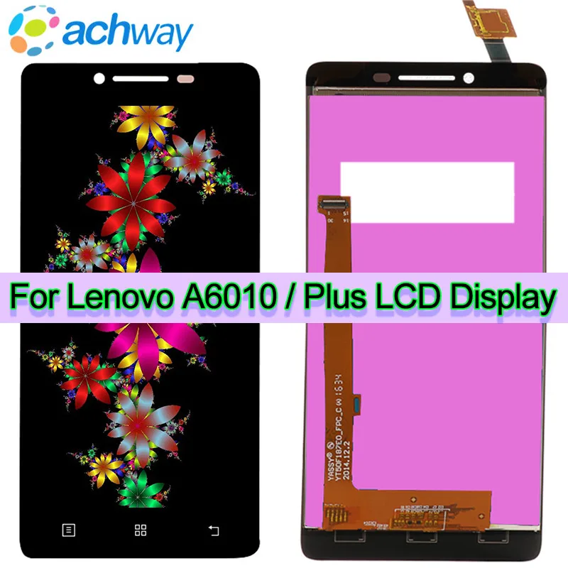 Оригинальный протестированный ЖК дисплей Lenovo A6010 сенсорный экран дигитайзер в