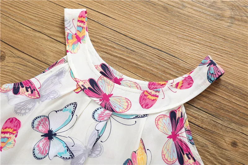 2-6Y платье для маленьких девочек Летнее Детское белое принцессы на день рождения