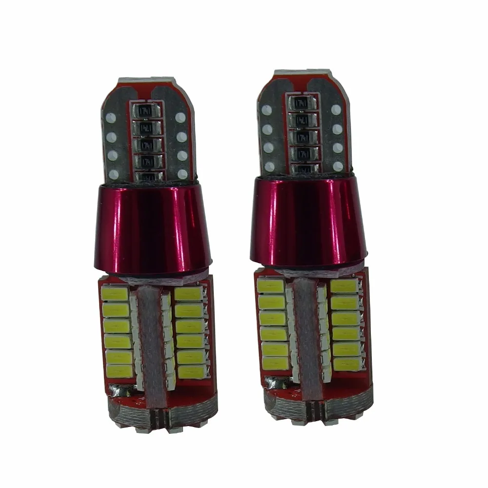 Светодиодная автомобильная лампа T10 w5w canbus сверхъяркая широкая 57smd автомобильный