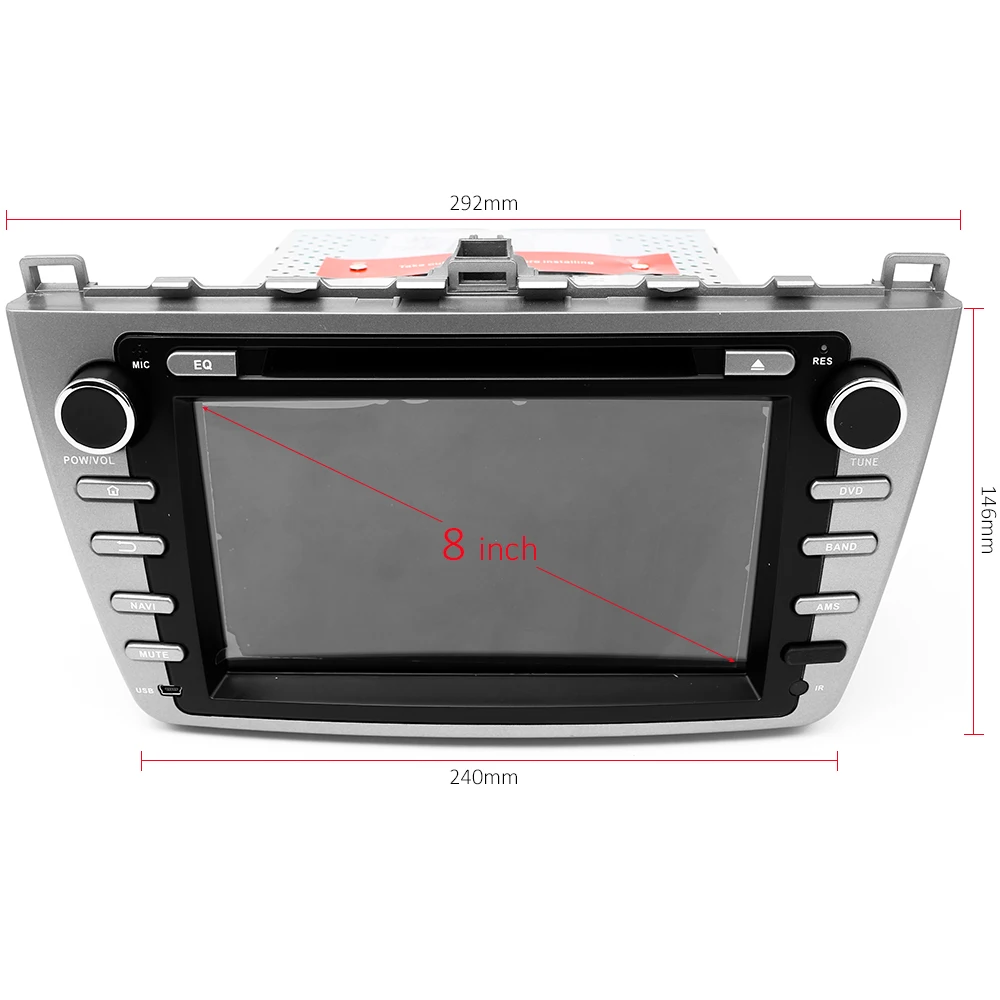 GreenYi 4G ram Android 9 0 автомобильный DVD для Mazda 6 Ultra Ruiyi 2008 2012 Восьмиядерный 32G rom радио gps