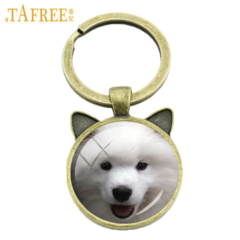 Брелок для ключей TAFREE с собакой самоид юавенсу рисимлери шотландский терьер мини