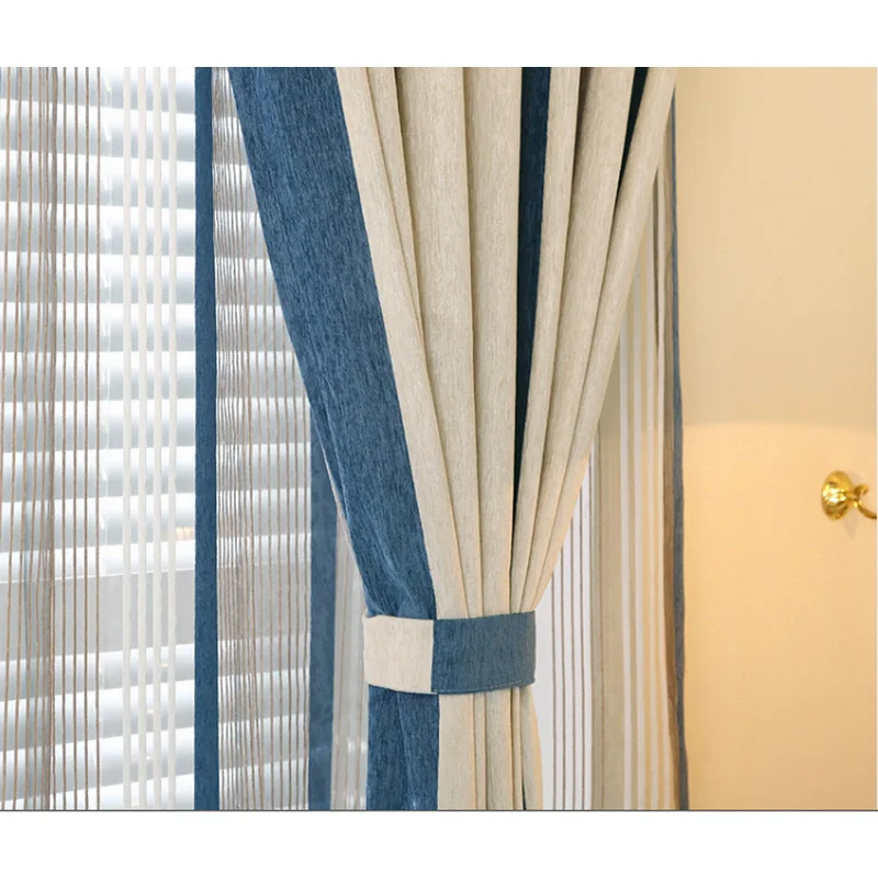 Шторы из синели/марлевые шторы для гостиной спальни современные вертикальные