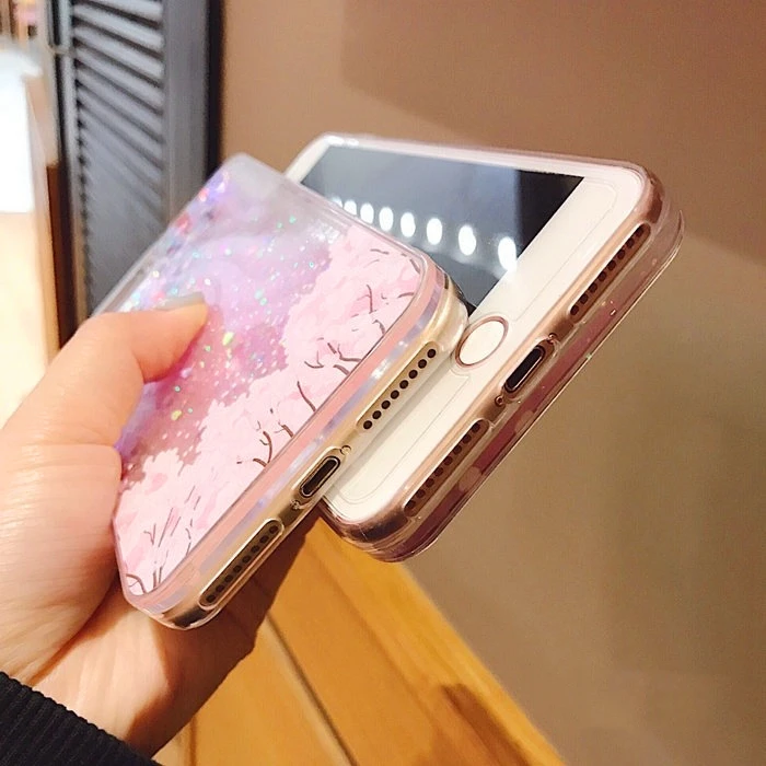 Рельефный персиковый сыпучий песок с блестками чехол для iphone X 8 7 6 6s плюс|Бамперы|