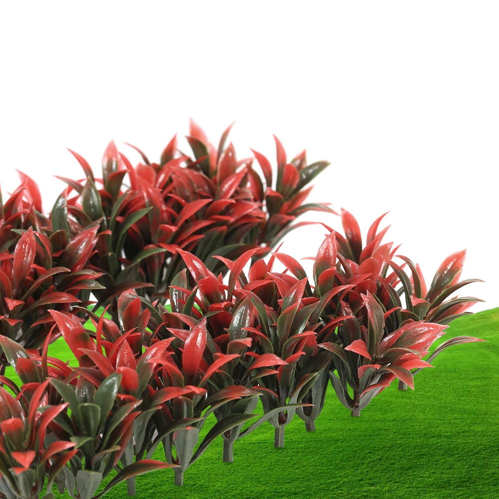 100 шт. искусственная трава высокого качества Искусственные пластиковые растения
