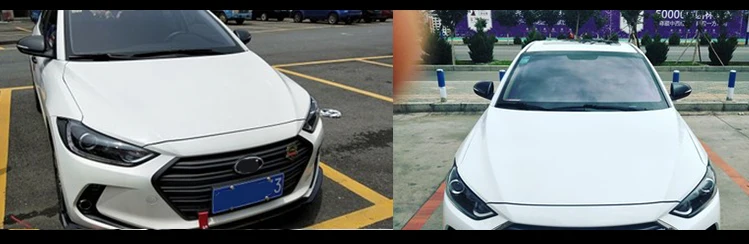 Для hyundai Elantra/Avante ABS углерода Краски Цвет снаружи боковой двери боковое зеркало заднего вида крышки Стикеры отделка