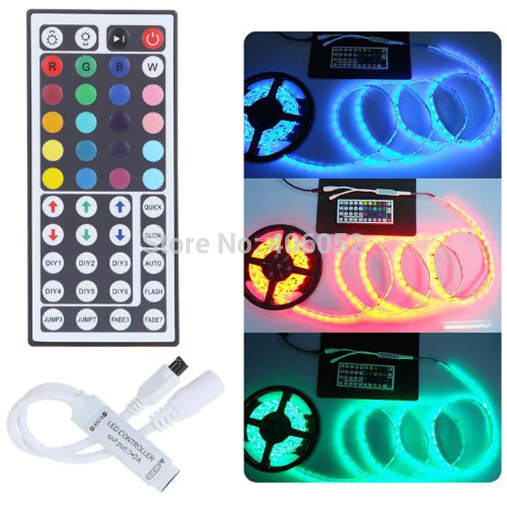 

10 шт./лот 3CH DC12-24V 6A 72 Вт RGB LED контроллер 44key mini led conrtol led rgb полоса 5050/3528