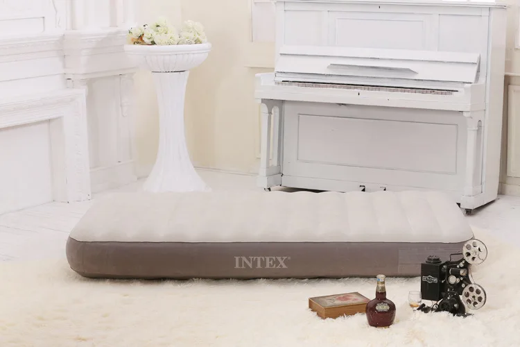 INTEX 64701 99*190*25 см Новинка стекающая воздушная кровать один человек Применение надувной коврик утолщение надувной матрас туристический коврик