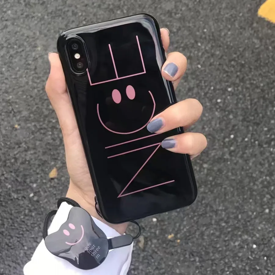 Duagairen приятная улыбка мягкий чехол для iPhone X 8 6 6S 7 Plus глянцевая крышка телефона