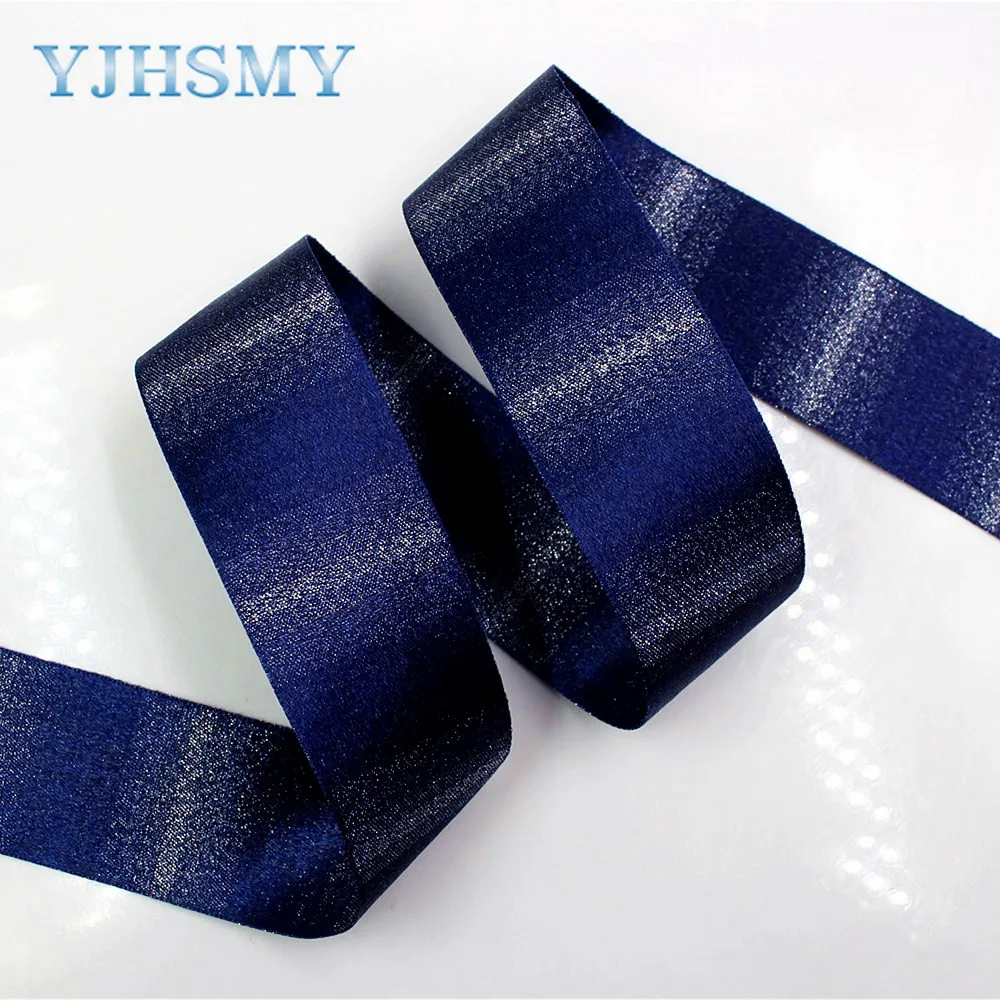 YJHSMY 1712282, 38 мм, 10 ярдов, Золотая проволока, двухсторонняя одноцветная лента, печатная лента, свадебные аксессуары, сделай сам материал