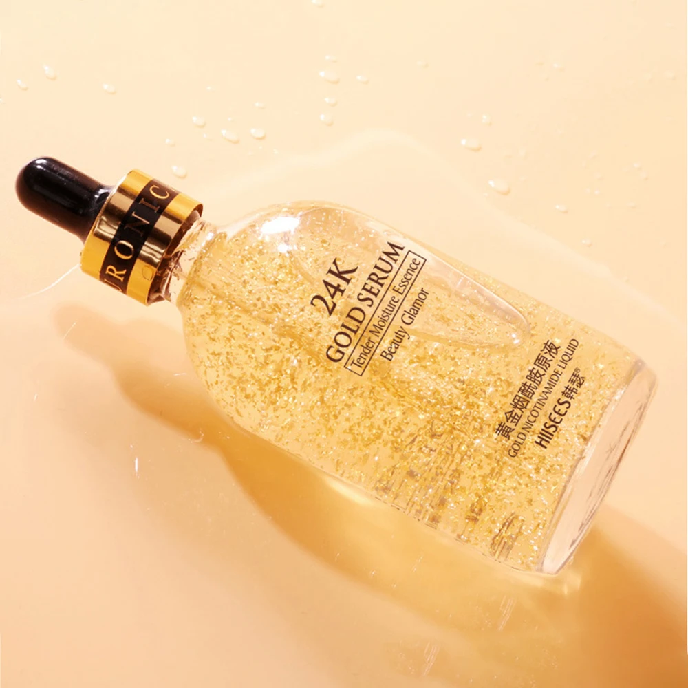 Hllsees 24K Золотая сыворотка нежная увлажняющая эссенция Сыворотка для лица красота
