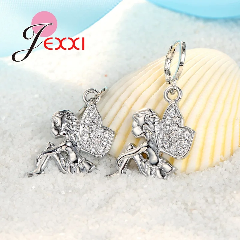 Женский комплект из колье и серёг серебра 925 пробы|jewelry sets|earrings necklace jewelry setearrings
