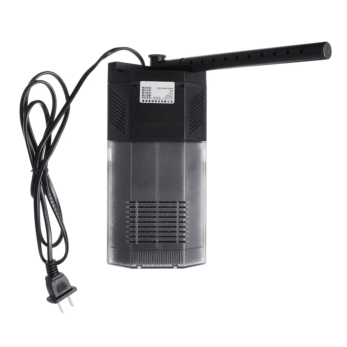 220V 3W/5 Вт/7 Вт 3in1 аквариум фильтр аквариум Внутренний фильтр Водяной погружной насос аквариума кислорода Спрей Инструмент