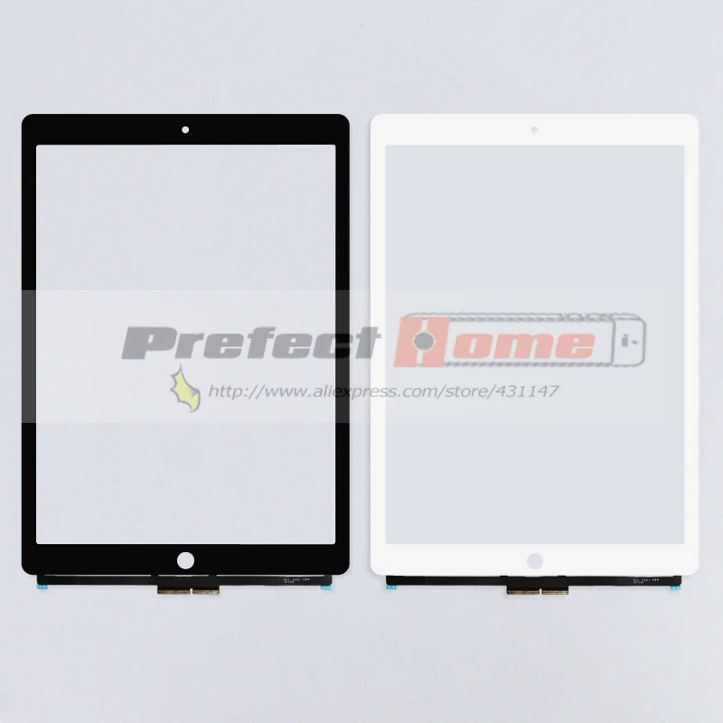 HuaSha New Touch Screen for iPad Pro 12.9 Front Glass Panel Digitizer Replacement A1584 A1652 With Tools
