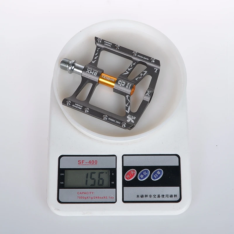 1 пара педалей для горного велосипеда Ультралегкий алюминиевый сплав 4 подшипника MTB Bicicleta Cycling Flat BMX Anti-slip on.