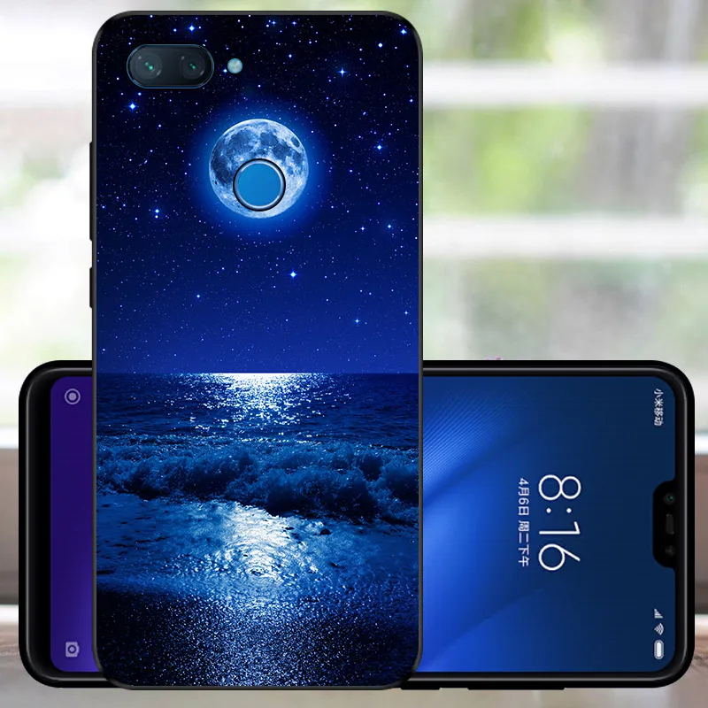 Мягкий чехол Fundas Xiaomi mi 8 Lite силиконовый чехол матовый черный ТПУ Xiaomi mi 8 Lite защитный бампер mi 8 Lite чехол для мобильного телефона s - Цвет: YLH22