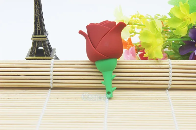 Новая красивая Роза модель usb 2,0 usb флеш-накопитель usb creativo цветок карта памяти мультфильм Флешка мини подарок для влюбленных