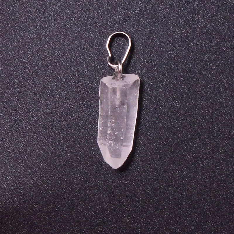 Druzy 1 шт. простой стиль натуральный прозрачный кварцевый кристалл подвеска неправильной формы модные трендовые полудрагоценные камни Шарм ювелирные изделия