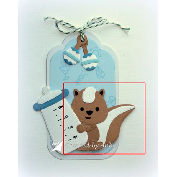 Вырубные штампы в виде белки рождественские металлические трафареты для