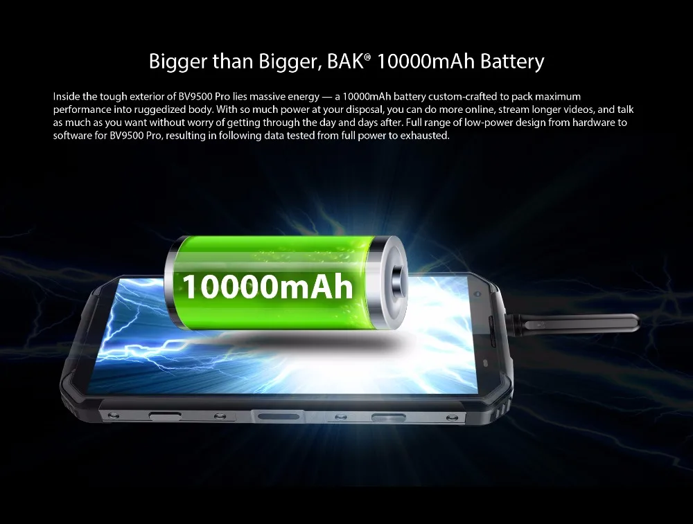 Blackview BV9500 Pro смартфон с 5 7 дюймовым дисплеем восьмиядерным процессором MT6763T ОЗУ 6