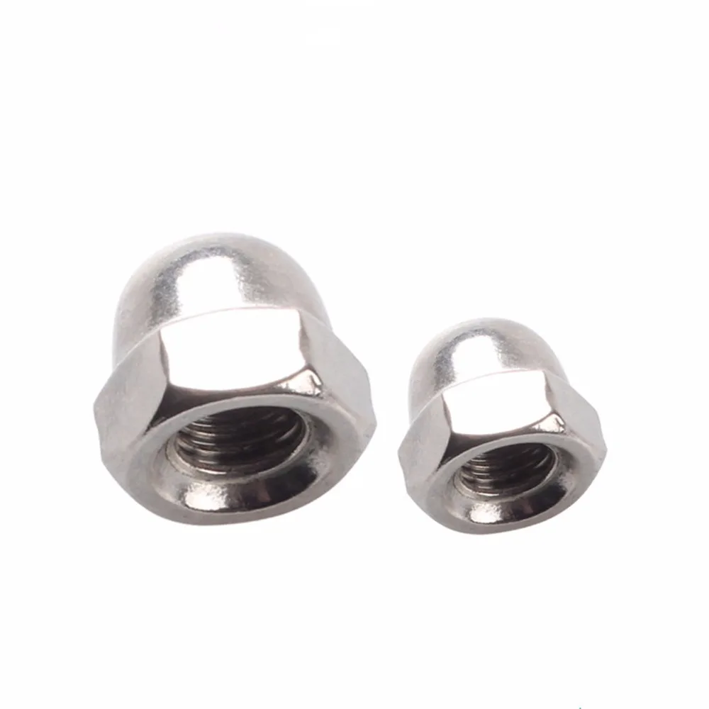 

50pcs M5 M6 M8 Stainless Steel Hex Dome Cap Nut Acorn Nut Protection Cover Nut