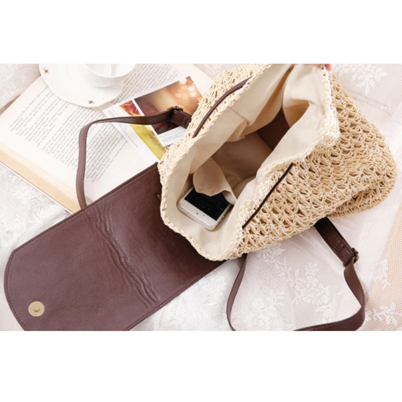 Женские пляжные сумки SUDS повседневные соломенные дизайнерские вместительные