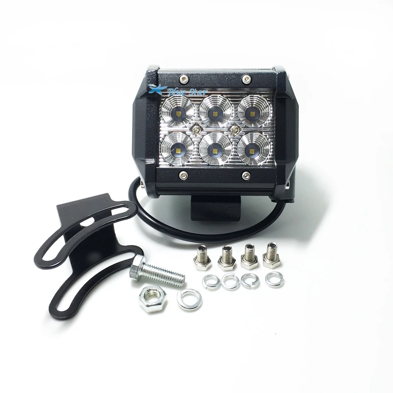 1 шт. 4 дюйма 18 Вт Светодиодная лампа рабосветильник для мотоцикла трактора лодки