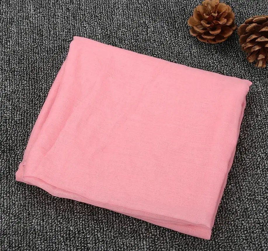 Pink Новые простые Макси модные шарфы весенние теплые однотонные мусульманские хиджаб женский/женский шарф, шаль головной убор - Цвет: Pink
