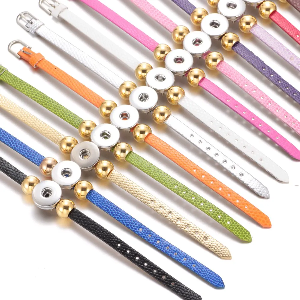 Новое поступление 15 колец дешевле браслет из искусственной кожи 18 мм с кнопками