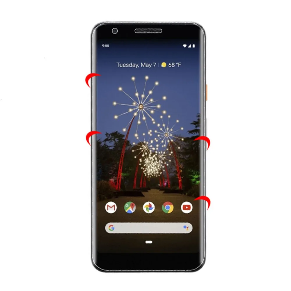 5D Pixel 2 3 3A XL полноэкранная Гидрогелевая защита для Google 4 4XL 3AXL 3XL 2XL самовосhealing