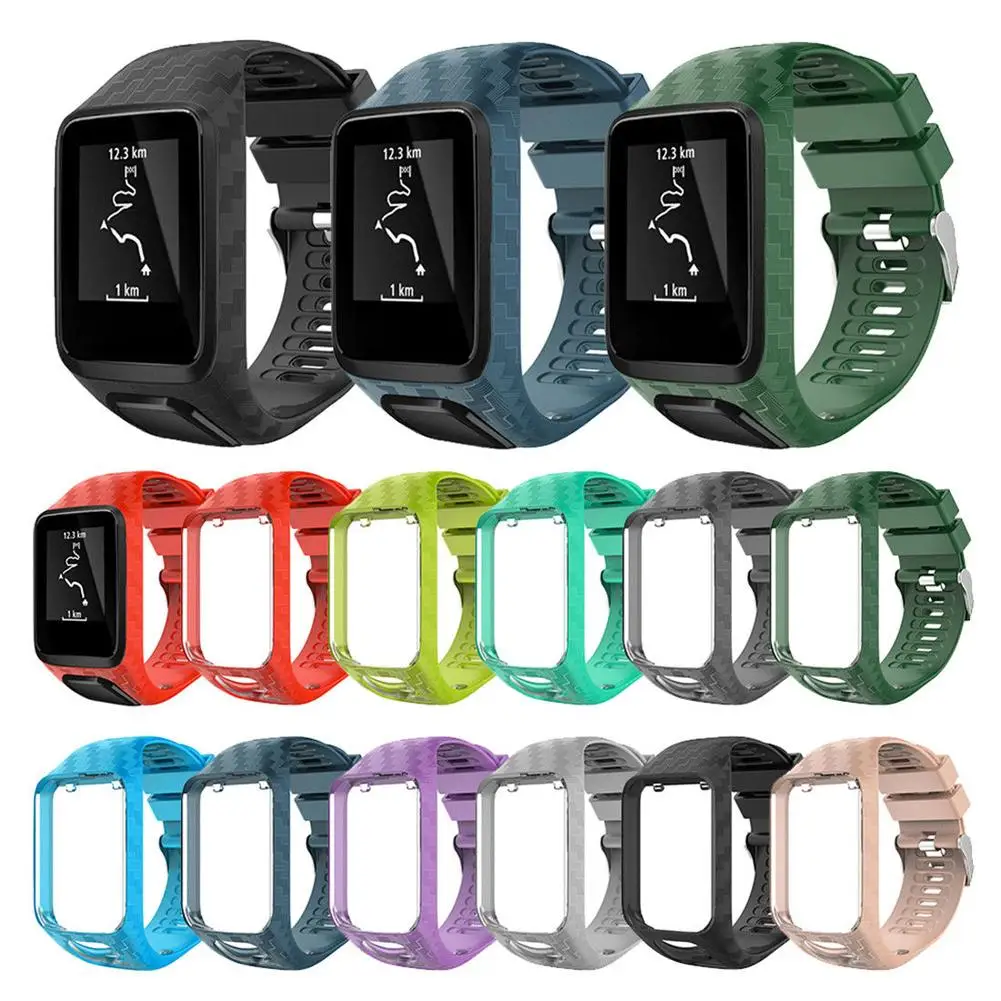 Сменные часы TPE ремешок для Tomtom Runner 2 3 Spark Adventurer Golfer спортивные gps беговые смарт
