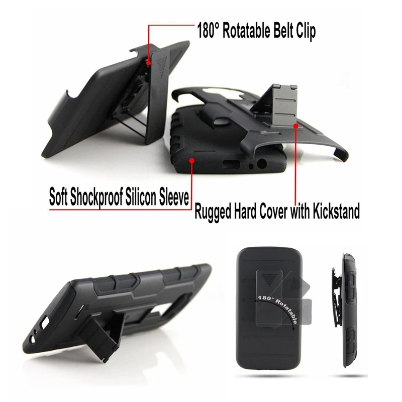 Прочный Чехол Кобура на ремешке защитный чехол жесткий для Alcatel One Touch Fierce XL 5054N