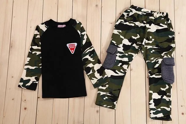 2017 новая детская одежда топы + штаны футболка спортивный костюм для мальчиков и