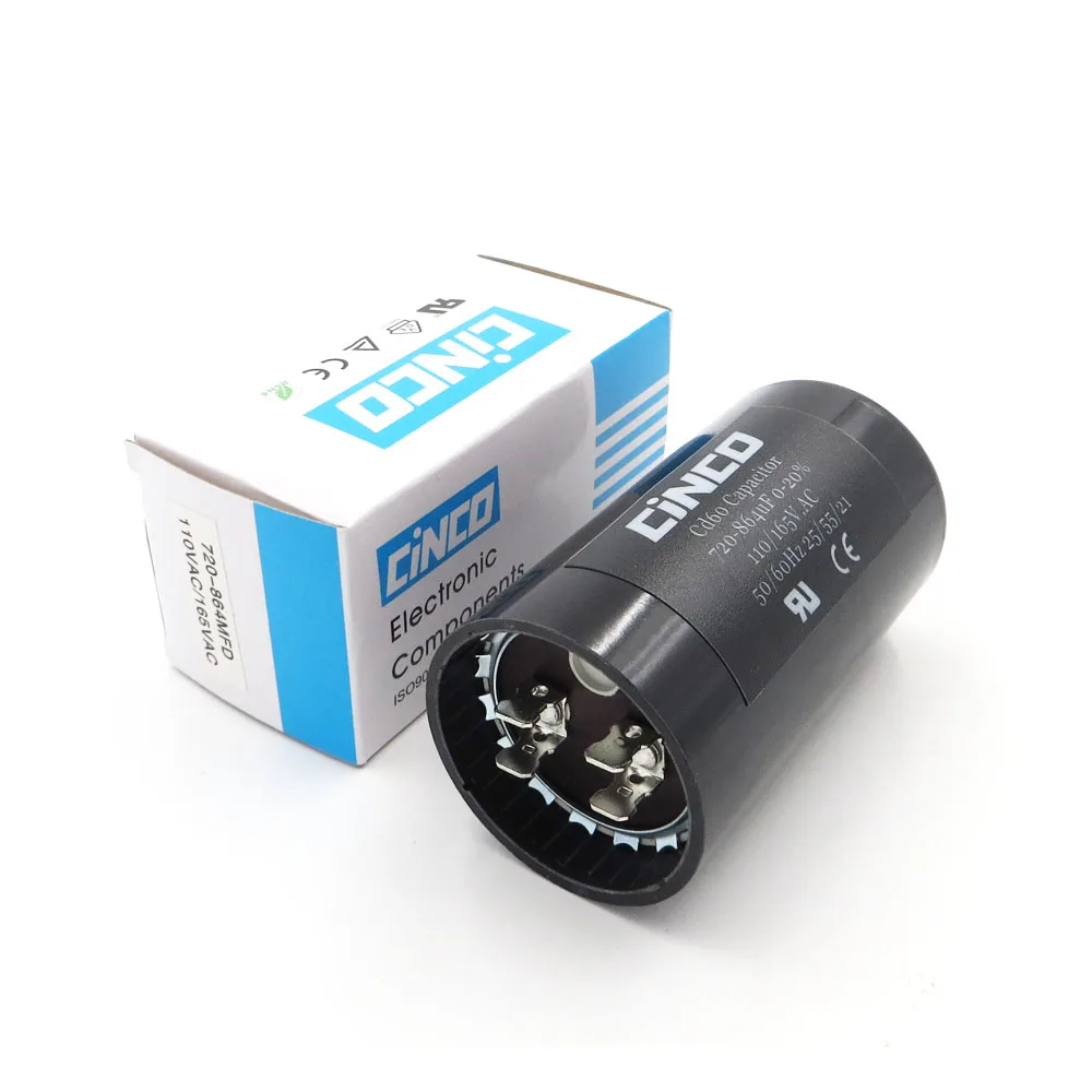 720 864 мкФ 110V 125V 165V CD60 мотор пусковые конденсаторы запуск двигателя ing mfd uf mf