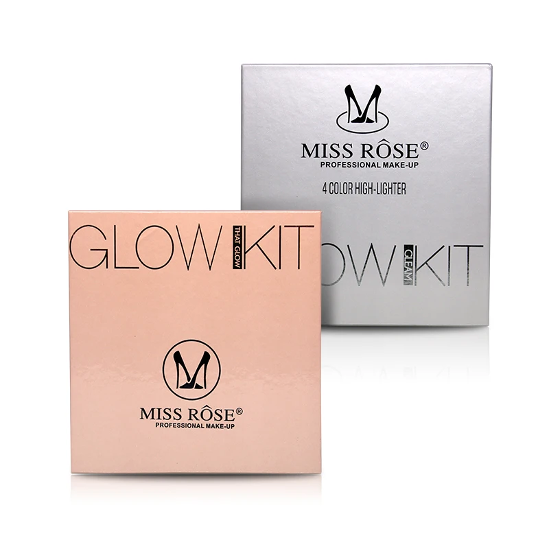 Мисс Роза 4 цвета ярче База Макияж свечение комплект Палитры читая осветитель|makeup